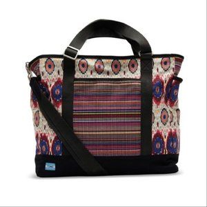 Toms Stripe Mix Lagoon Boho Diaper Bag